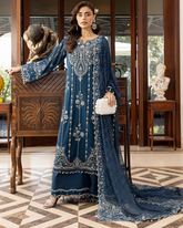 3-PC Unstitched Embroidered Kimora Luxury Formals By Raeesa Premium | HS-33